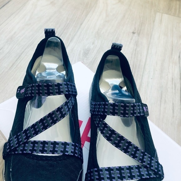 RYKA Kailee Black Purple Mesh Mary Janes Slip On Comfort Shoes,Size 6W - Picture 4 of 8